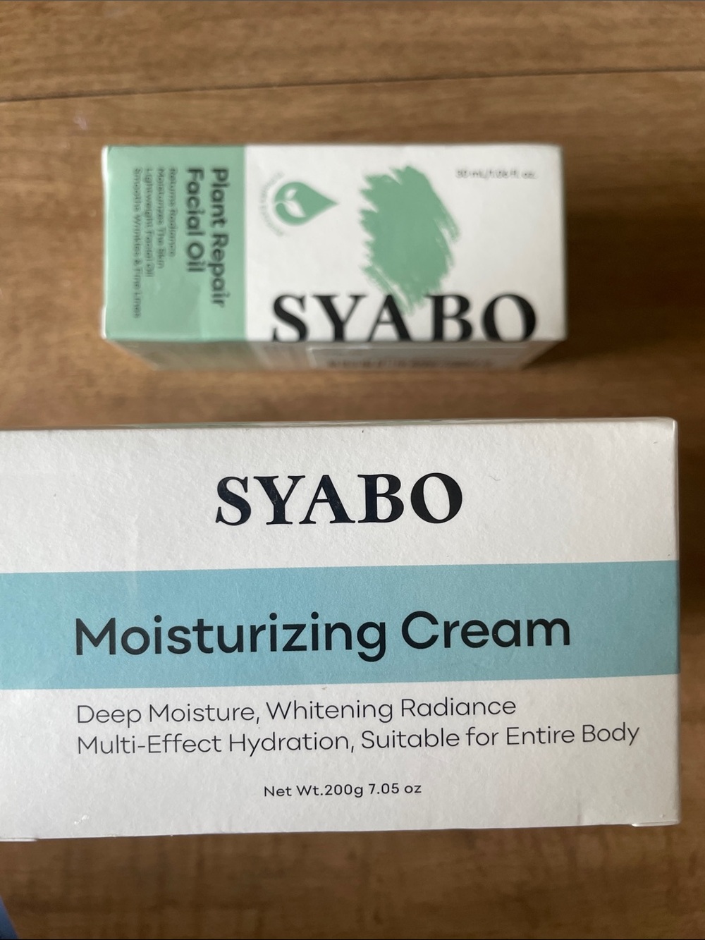 SYABO Facial Oil And Moisturizer Products. NEW IN BOX.